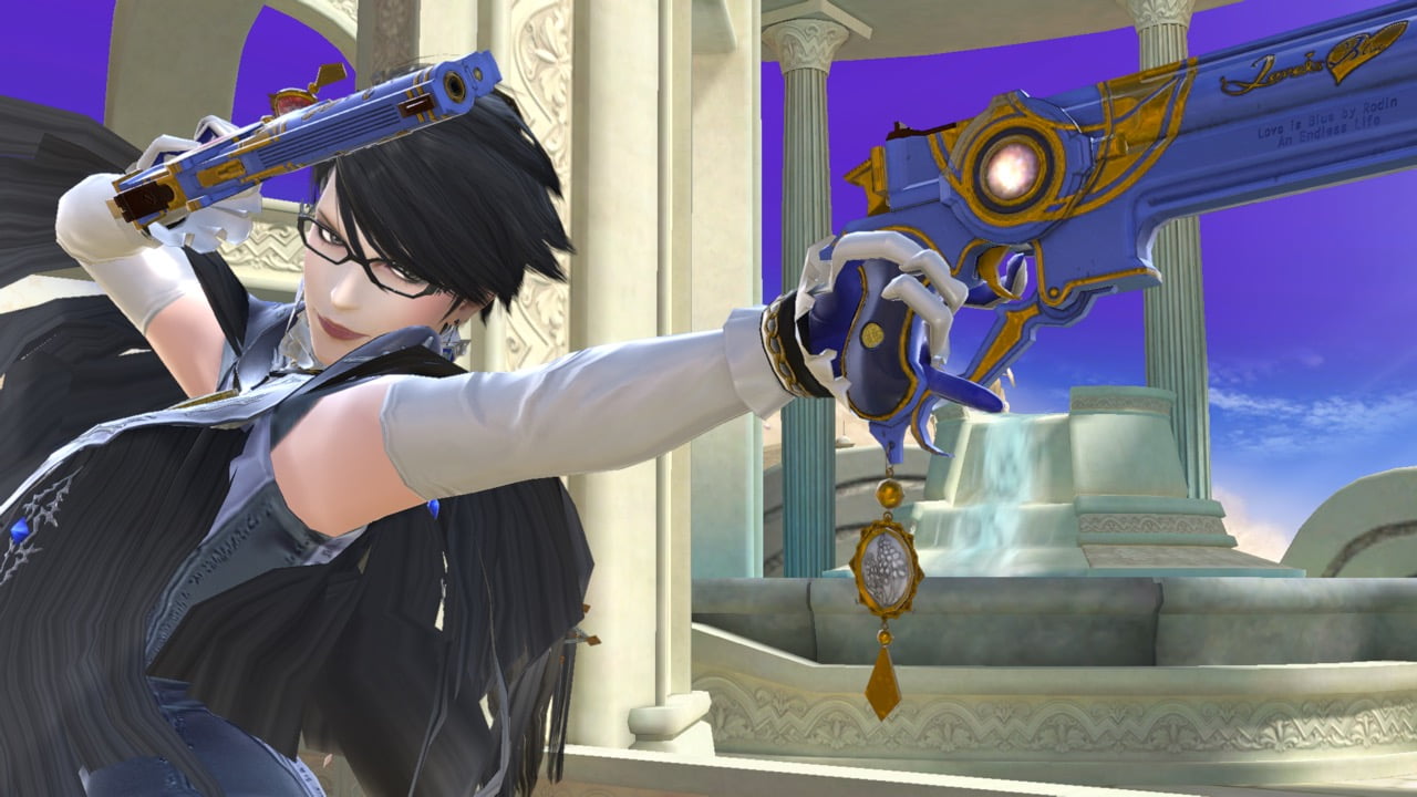 Screenshot de Bayonetta en Super Smash Bros. Ultimate