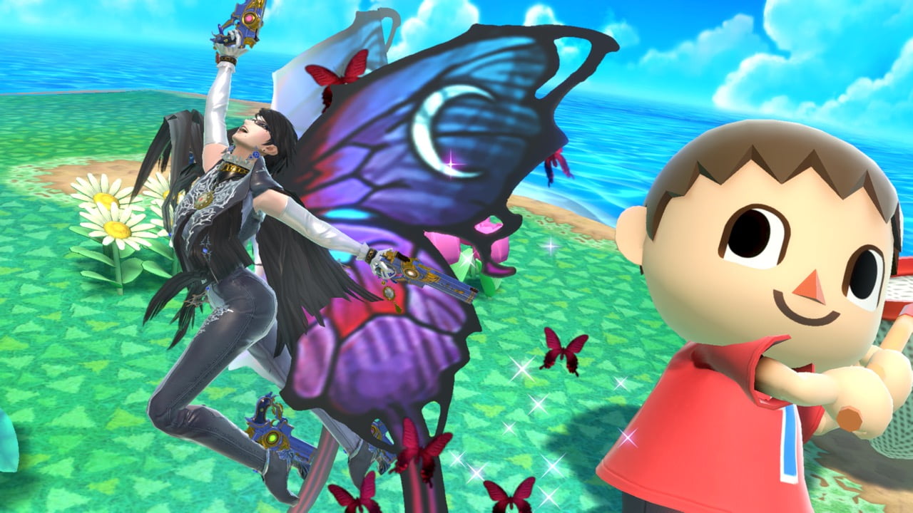 Screenshot de Bayonetta en Super Smash Bros. Ultimate