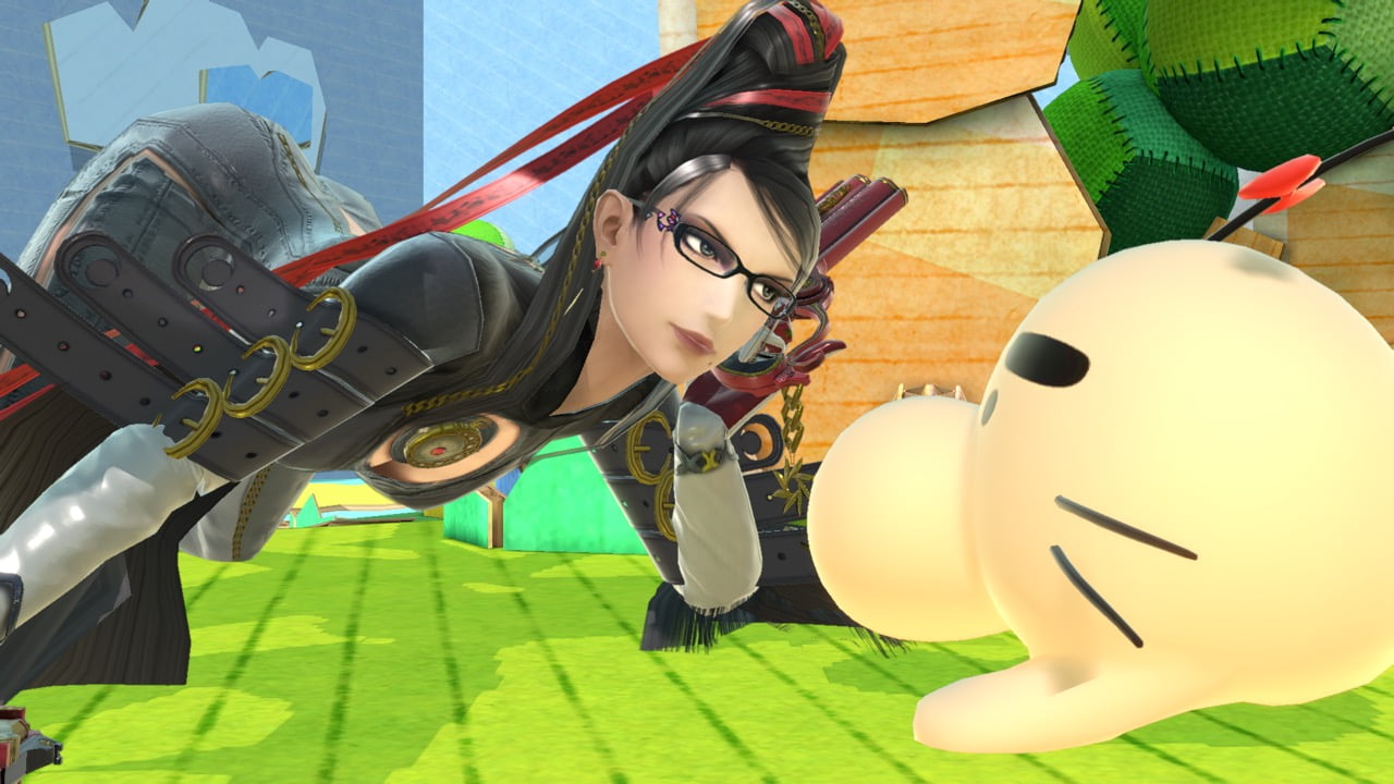 Screenshot de Bayonetta en Super Smash Bros. Ultimate
