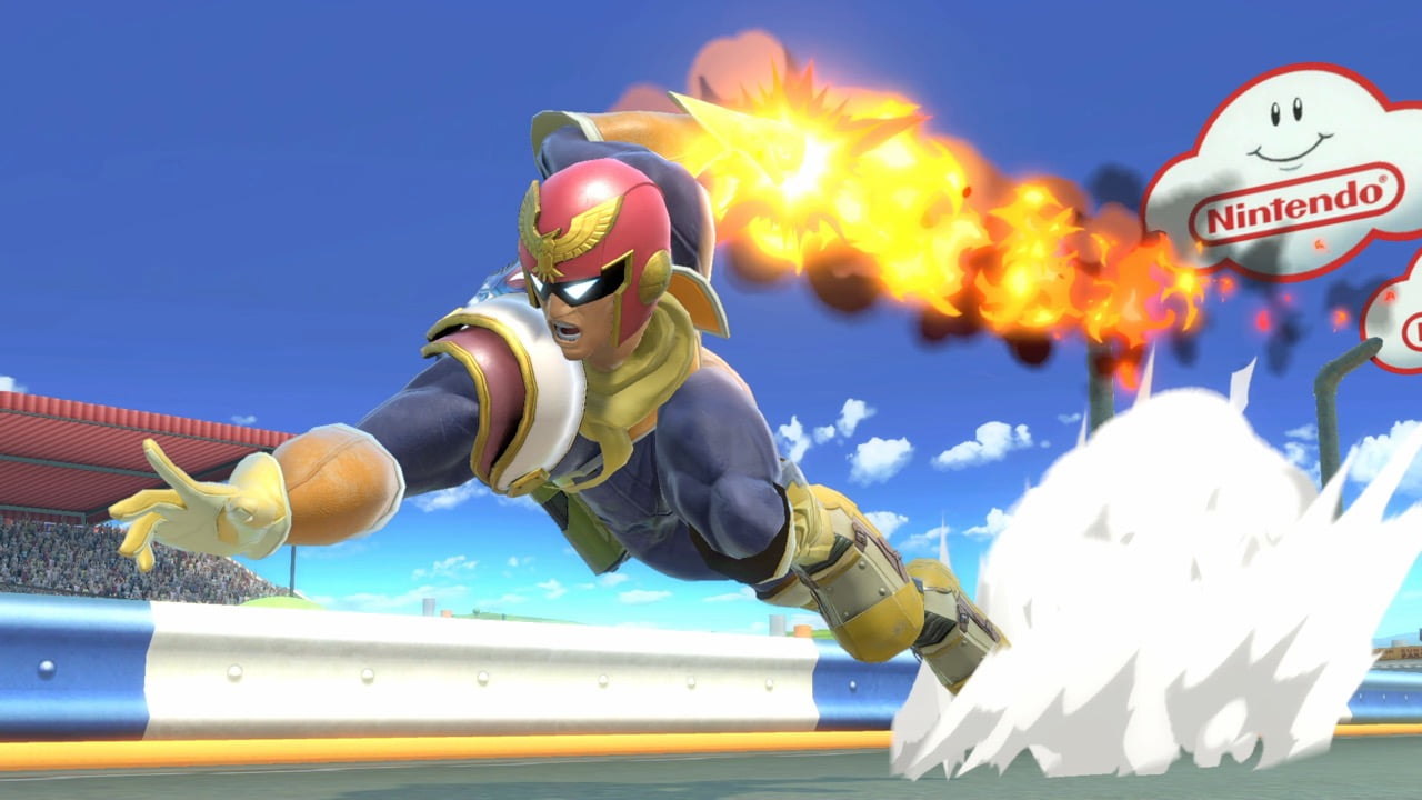 Screenshot de Captain Falcon en Super Smash Bros. Ultimate