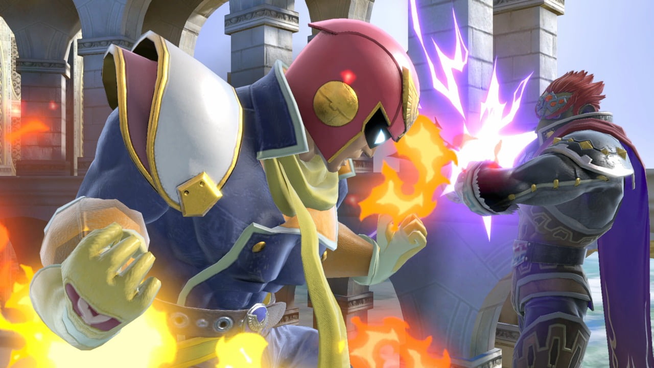 Screenshot de Captain Falcon en Super Smash Bros. Ultimate