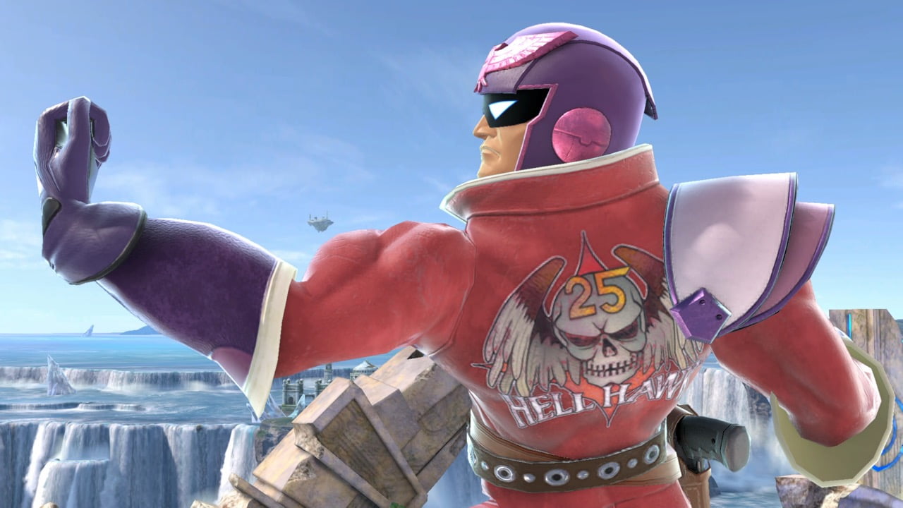 Screenshot de Captain Falcon en Super Smash Bros. Ultimate