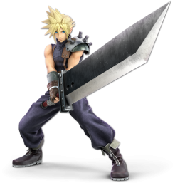 Screenshot de Cloud en Super Smash Bros. Ultimate