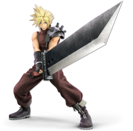 Screenshot de Cloud en Super Smash Bros. Ultimate