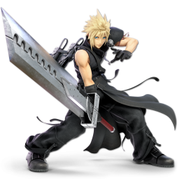 Screenshot de Cloud en Super Smash Bros. Ultimate