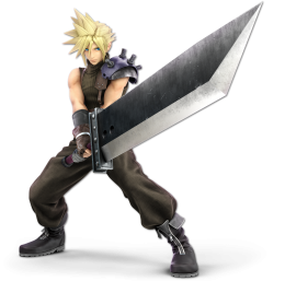 Screenshot de Cloud en Super Smash Bros. Ultimate