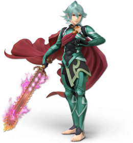 Screenshot de Corrin en Super Smash Bros. Ultimate