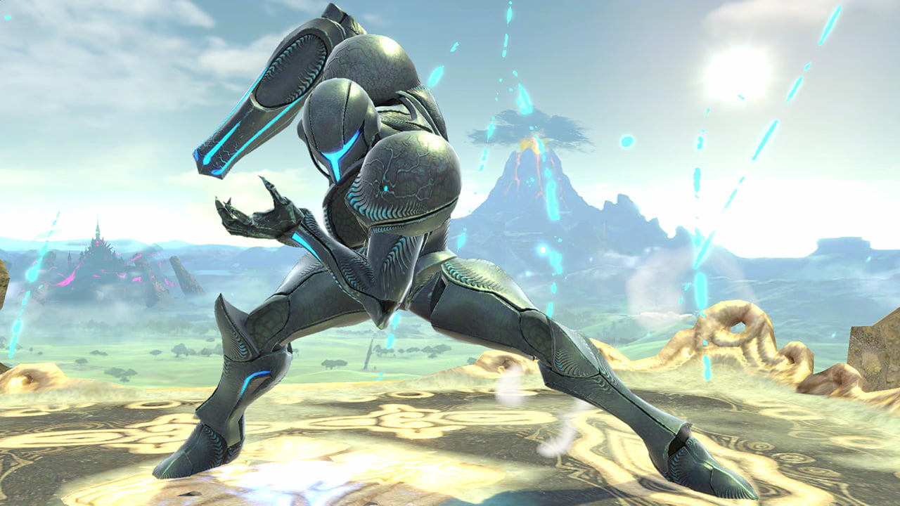 Screenshot de Samus oscura en Super Smash Bros. Ultimate