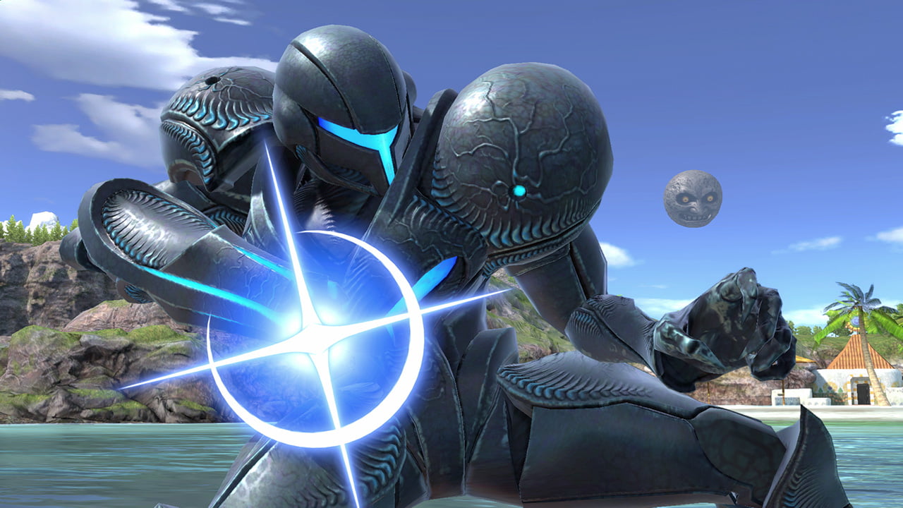 Screenshot de Samus oscura en Super Smash Bros. Ultimate