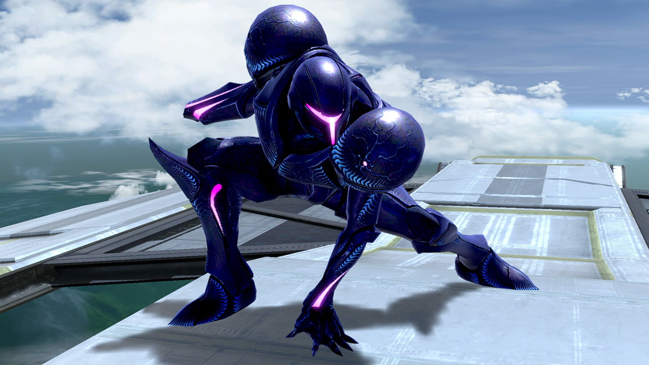 Screenshot de Samus oscura en Super Smash Bros. Ultimate