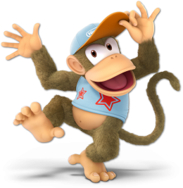 Screenshot de Diddy Kong en Super Smash Bros. Ultimate