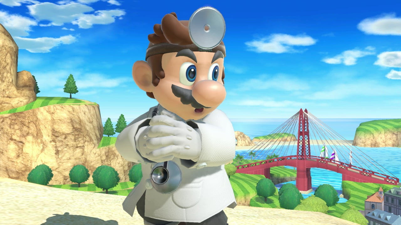 Screenshot de Dr. Mario en Super Smash Bros. Ultimate