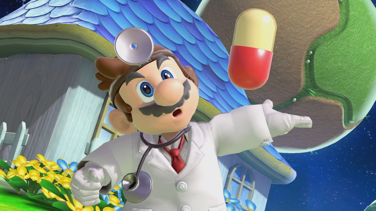 Screenshot de Dr. Mario en Super Smash Bros. Ultimate