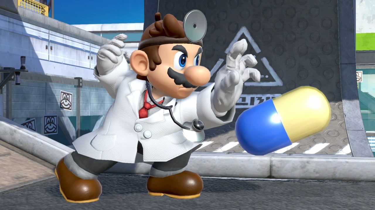 Screenshot de Dr. Mario en Super Smash Bros. Ultimate