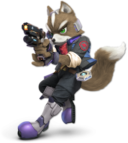 Screenshot de Fox en Super Smash Bros. Ultimate