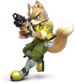 Screenshot de Fox en Super Smash Bros. Ultimate
