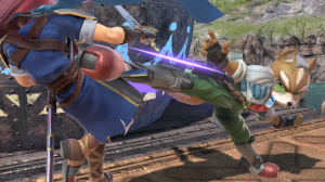 Screenshot de Fox en Super Smash Bros. Ultimate