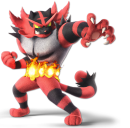 Screenshot de Incineroar en Super Smash Bros. Ultimate