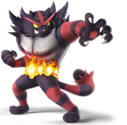 Screenshot de Incineroar en Super Smash Bros. Ultimate