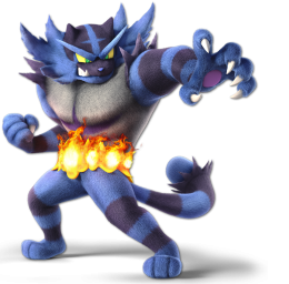 Screenshot de Incineroar en Super Smash Bros. Ultimate
