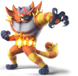 Screenshot de Incineroar en Super Smash Bros. Ultimate