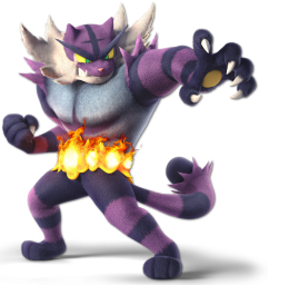 Screenshot de Incineroar en Super Smash Bros. Ultimate
