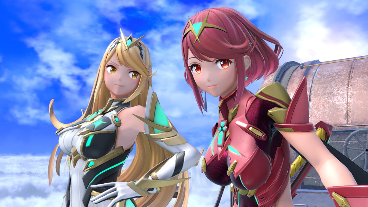 Screenshot de Pyra / Mythra en Super Smash Bros. Ultimate