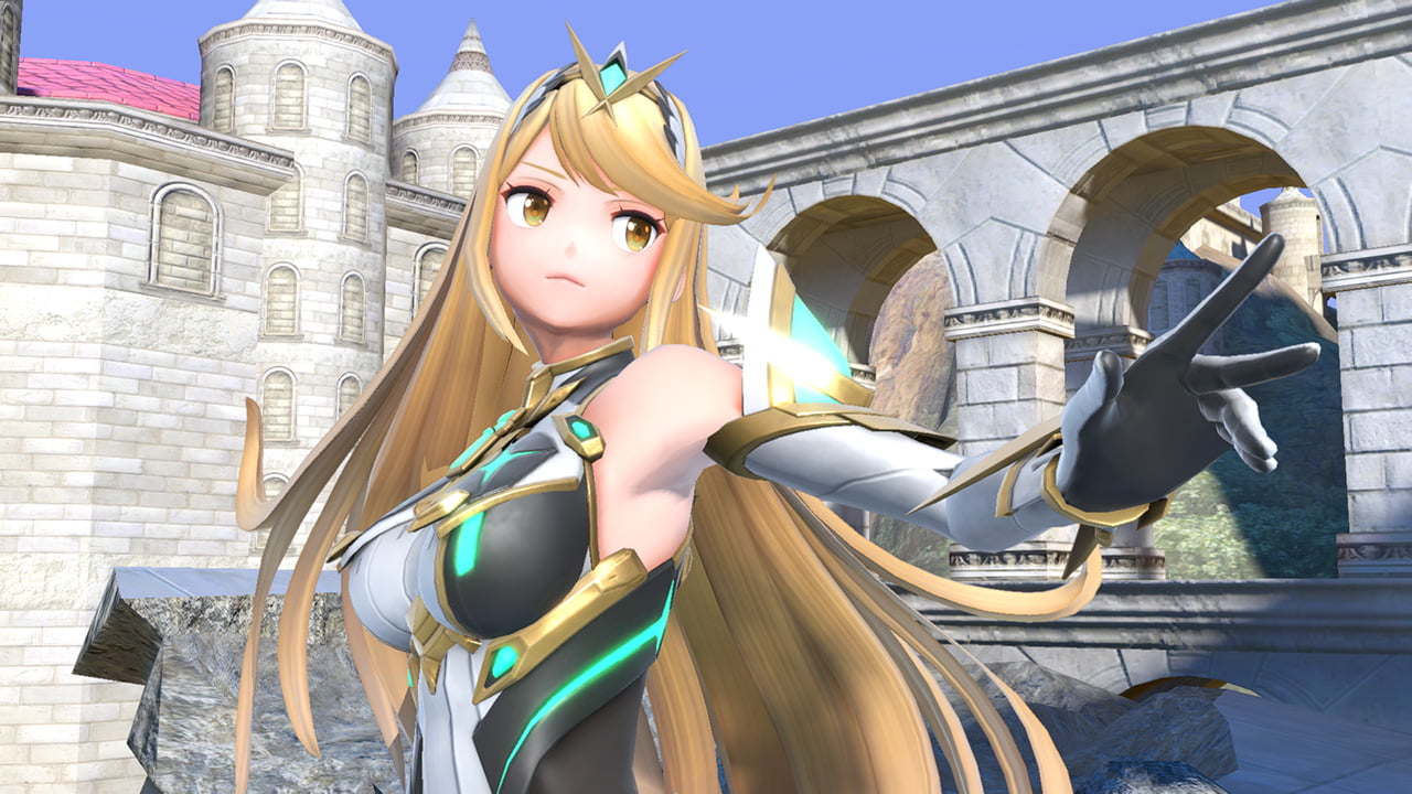 Screenshot de Pyra / Mythra en Super Smash Bros. Ultimate