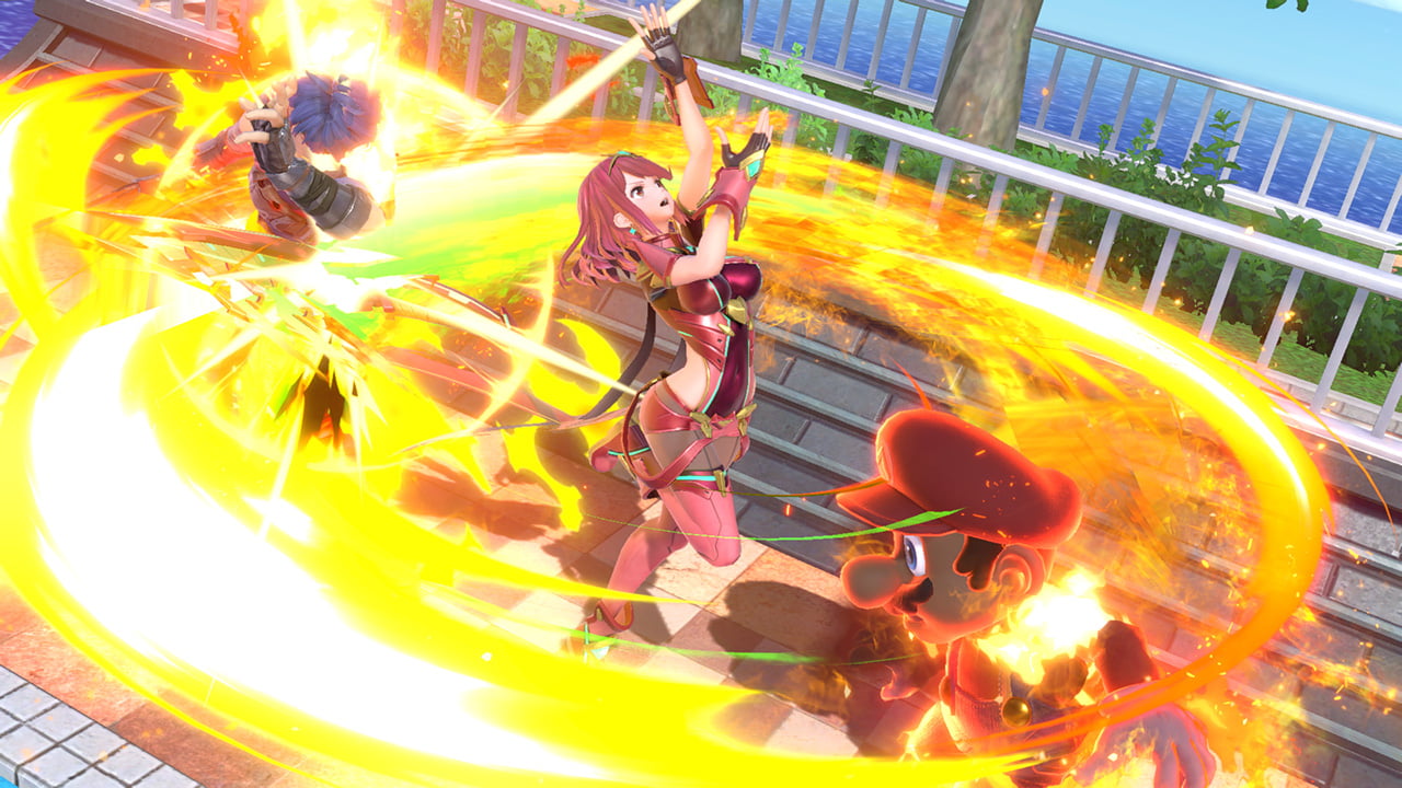 Screenshot de Pyra / Mythra en Super Smash Bros. Ultimate