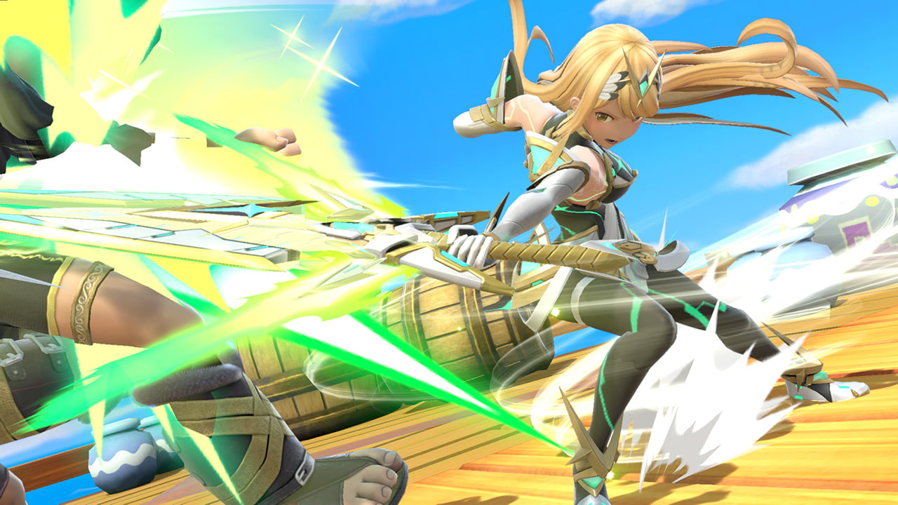Screenshot de Pyra / Mythra en Super Smash Bros. Ultimate