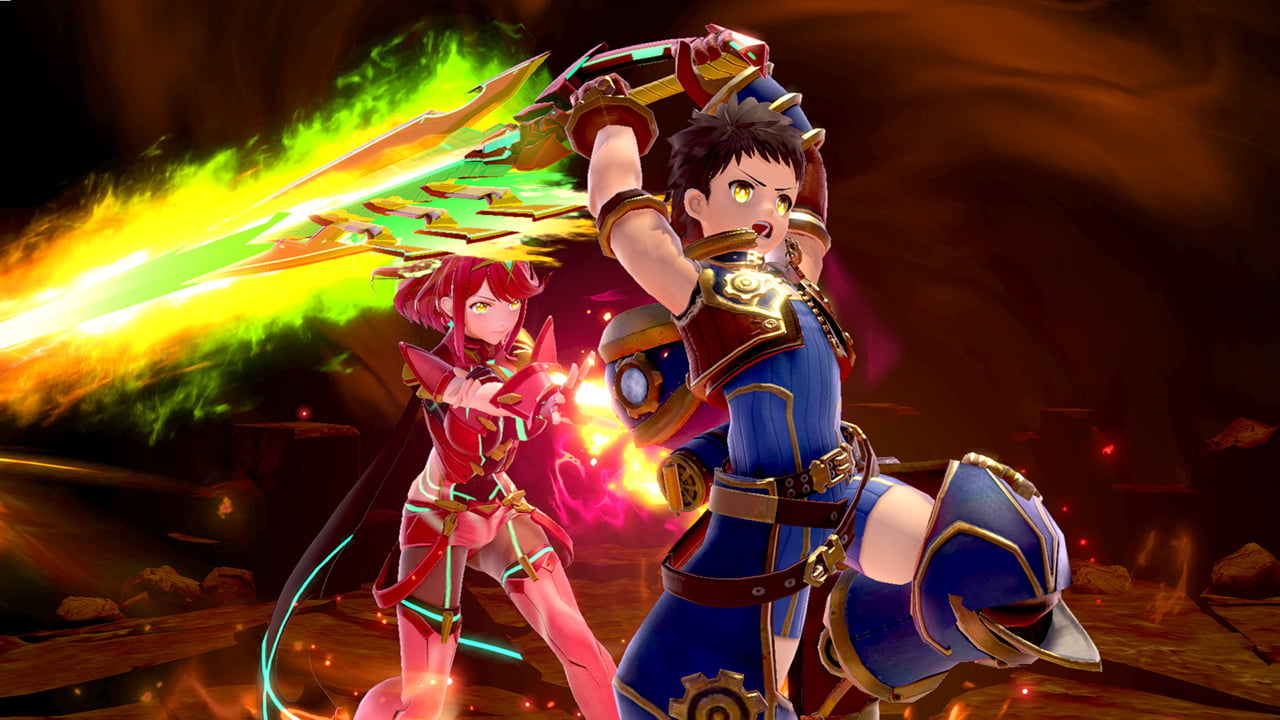 Screenshot de Pyra / Mythra en Super Smash Bros. Ultimate