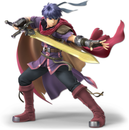 Screenshot de Ike en Super Smash Bros. Ultimate