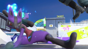 Screenshot de Lucario en Super Smash Bros. Ultimate