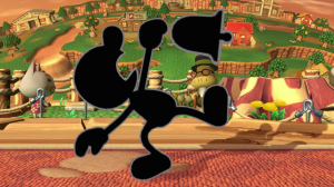 Screenshot de Mr. Game & Watch en Super Smash Bros. Ultimate