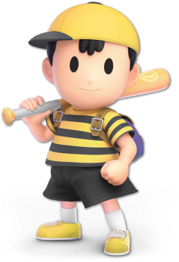 Screenshot de Ness en Super Smash Bros. Ultimate