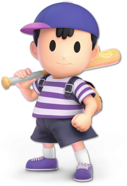 Screenshot de Ness en Super Smash Bros. Ultimate