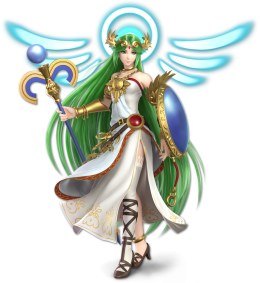 Screenshot de Palutena en Super Smash Bros. Ultimate