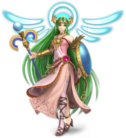 Screenshot de Palutena en Super Smash Bros. Ultimate