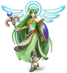 Screenshot de Palutena en Super Smash Bros. Ultimate