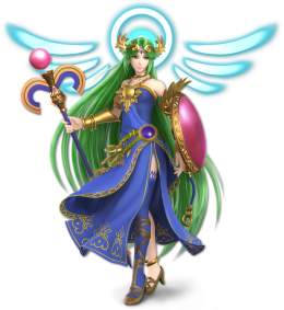 Screenshot de Palutena en Super Smash Bros. Ultimate