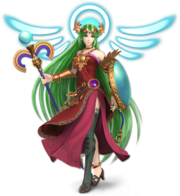 Screenshot de Palutena en Super Smash Bros. Ultimate