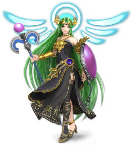 Screenshot de Palutena en Super Smash Bros. Ultimate