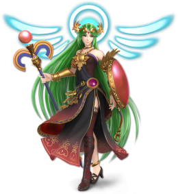 Screenshot de Palutena en Super Smash Bros. Ultimate