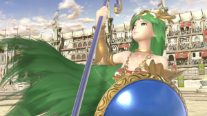 Screenshot de Palutena en Super Smash Bros. Ultimate