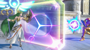 Screenshot de Palutena en Super Smash Bros. Ultimate