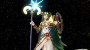 Screenshot de Palutena en Super Smash Bros. Ultimate