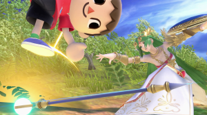 Screenshot de Palutena en Super Smash Bros. Ultimate