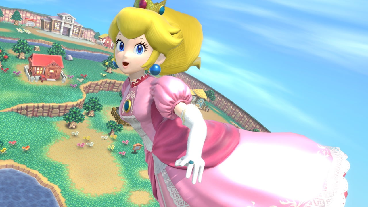 Screenshot de Peach en Super Smash Bros. Ultimate