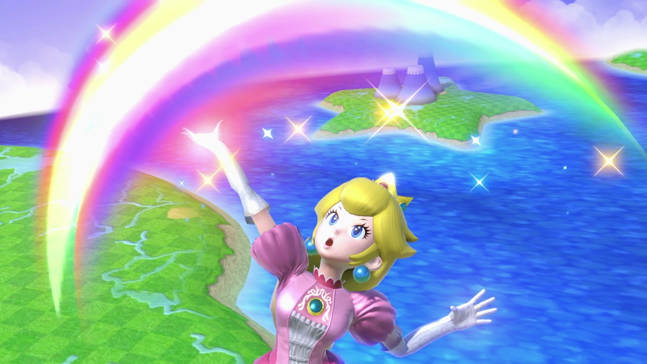 Screenshot de Peach en Super Smash Bros. Ultimate
