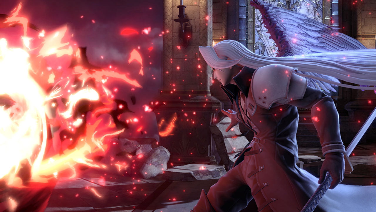 Screenshot de Sephiroth en Super Smash Bros. Ultimate